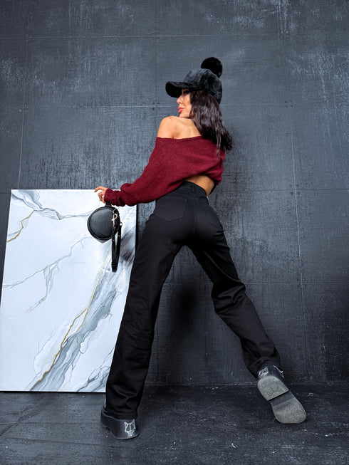 Džinsa bikses "BLACK ICE DJ2497" - melnas PRE-ORDER