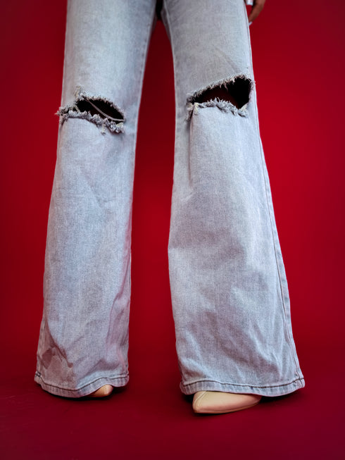 Джинсы H691-2 "BLUE MOON" - СИНИЕ