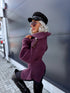 Zippered sweater "MENTOR 16088" - PURPLE