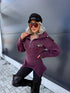 Zippered sweater "MENTOR 16088" - PURPLE