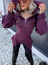 Zippered sweater "MENTOR 16088" - PURPLE