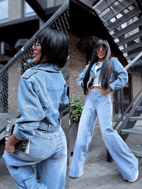 Джинсовая куртка "SALUTE 1939" - синяя