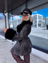 "GHOST TOWN 202332" coat - BLACK