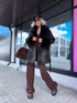 "GHOST TOWN 202332" coat - BLACK