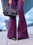 FLARED džinsa bikses "PURE BORDO" S009-132