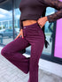 FLARED džinsa bikses "PURE BORDO" S009-132