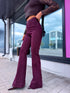 FLARED džinsa bikses "PURE BORDO" S009-132