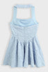 Suknelė "BABYDOLL AZ1619" - ŠVIESIAI MĖLYNA
