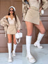 "SOPHIA CLASSIC" Skort W50072 + Belt - CARAMEL
