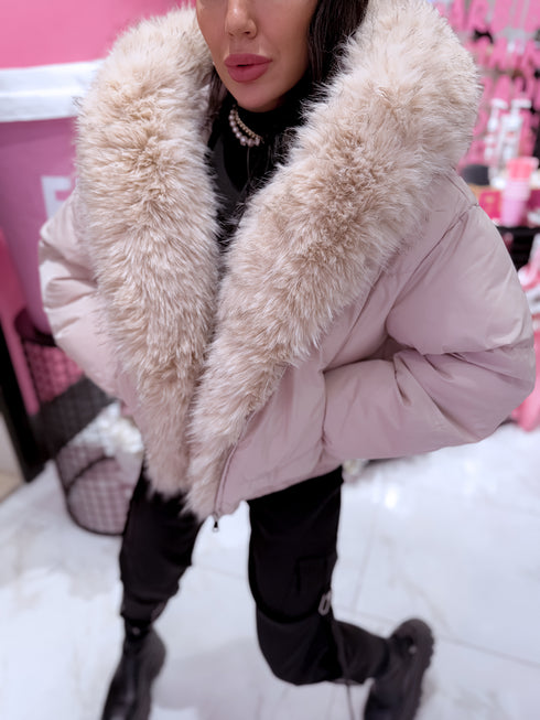 Puffy, short jacket "OLYMP FC7631" - BEIGE