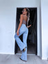 FLARED jeans "PURE SKY BLUE" 9508