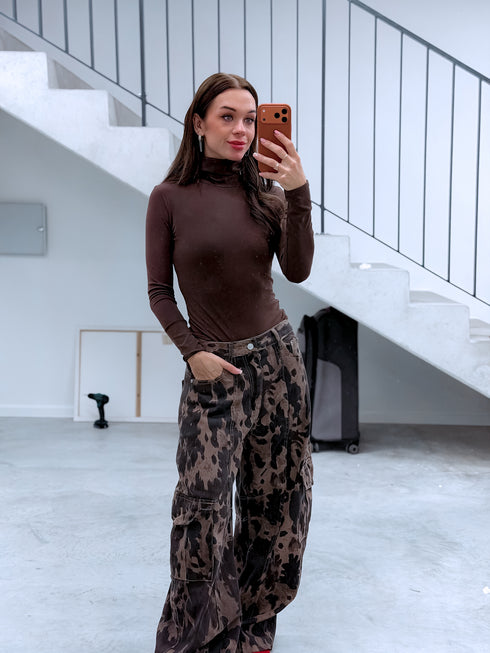 LUX džinsa bikses "CHEF P12030" - choco