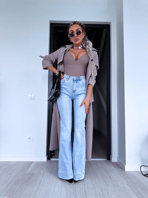FLARED jeans "PURE SKY BLUE" 9508
