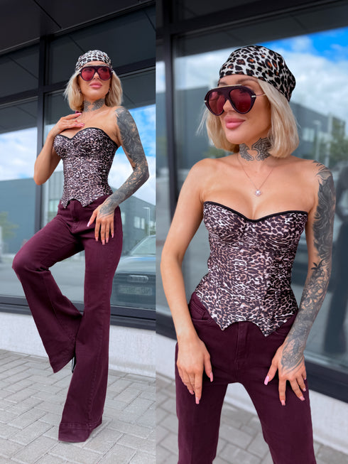 Corset "PROVOCATION ST12071" - LEOPARD