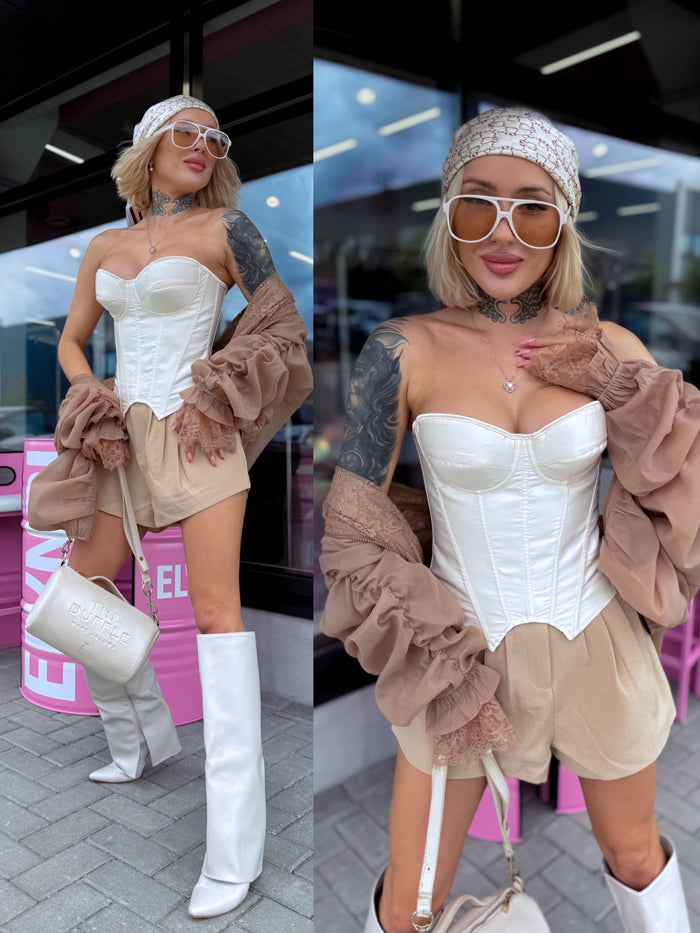 Corset "PROVOCATION ST12071" - LIGHT BEIGE