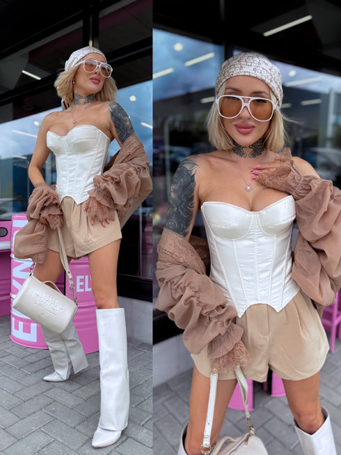 Corset "PROVOCATION ST12071" - LIGHT BEIGE