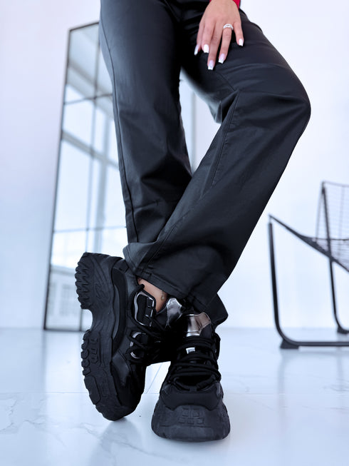 MELNAS botas ar augsto zoli "BRATZ"