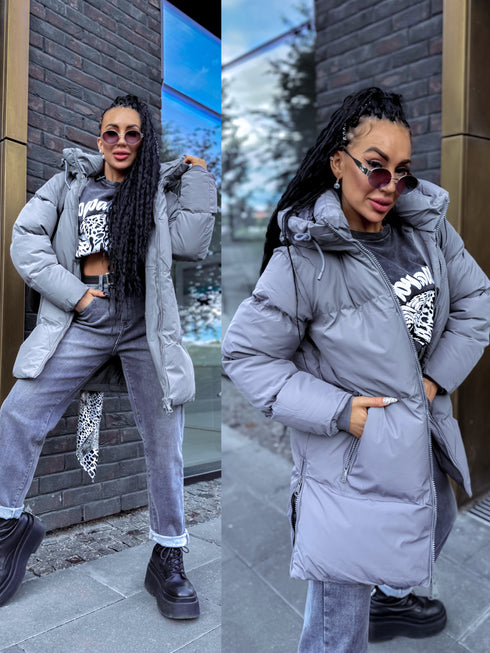 Куртка "WINTER CLOUD" FC56 - тёмно-серая ПРЕДЗАКАЗ