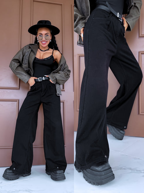 Denim Pants "BIKE T357-1" – Black