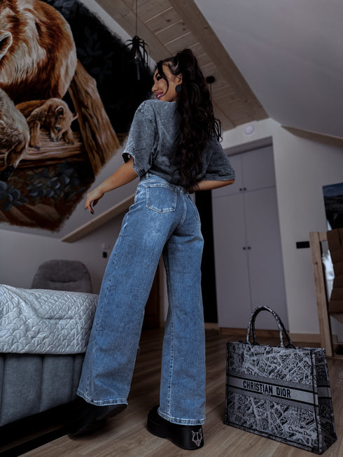 ZILAS džinsinės kelnės "TRIUMPH" T394-2 IŠANKSTINIS UŽSAKYMAS