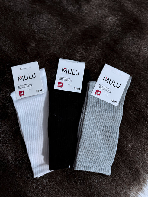 Комплект носков M15530 (3GAB) - БЕЛЫЙ+СЕРЫЙ+ЧЁРНЫЙ