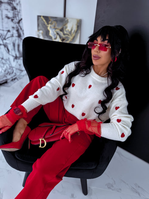 Džemperis "ABOUT LOVE" HA4425 - KRĒMBALTS