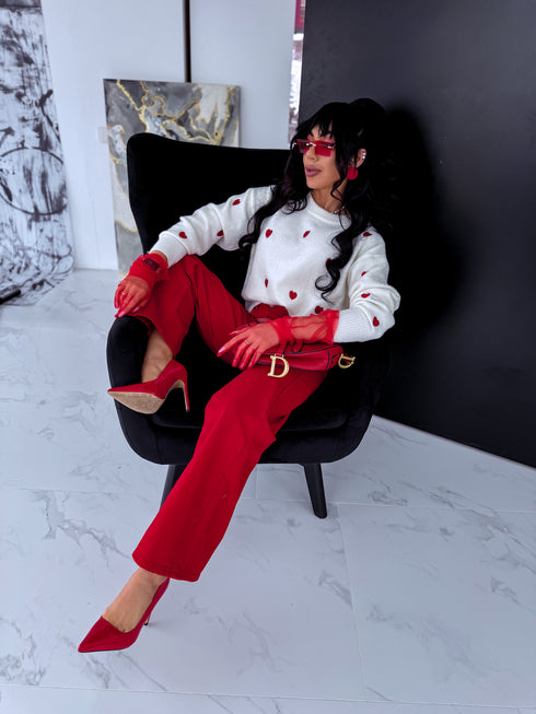 Džemperis "ABOUT LOVE" HA4425 - KRĒMBALTS