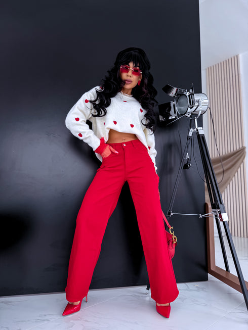 Džemperis "ABOUT LOVE" HA4425 - KRĒMBALTS