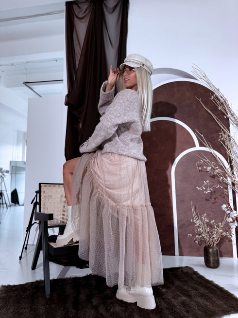 "QUEST Y26001" jacket - cappuccino