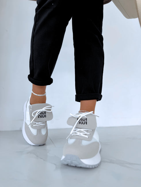 Gray boots "AVENUE" 88219