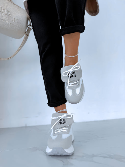 Gray boots "AVENUE" 88219