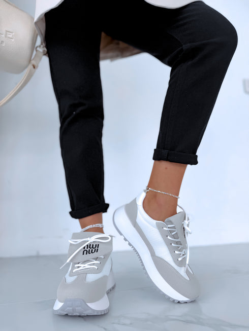 Gray boots "AVENUE" 88219