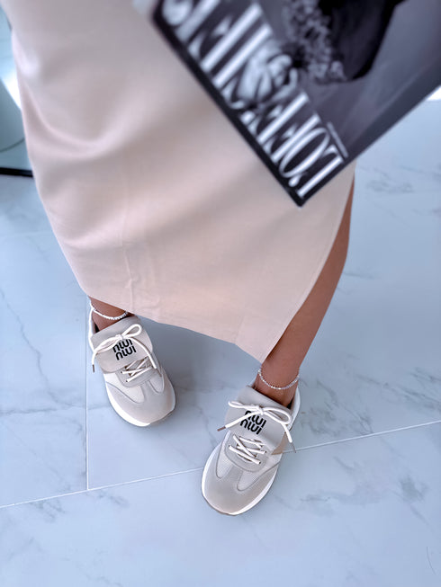 Beige boots "AVENUE" 88219