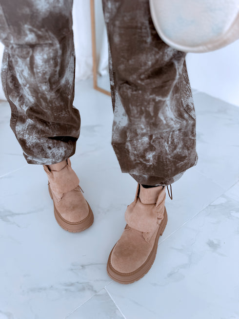 KAPUČĪNO aulinukai su raišteliais "FIRST STEP QH7830"