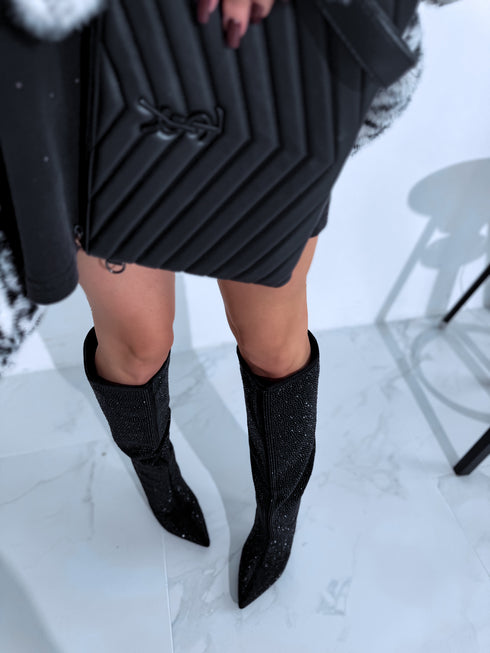 LUX boots "CRUSH 2527A" - BLACK