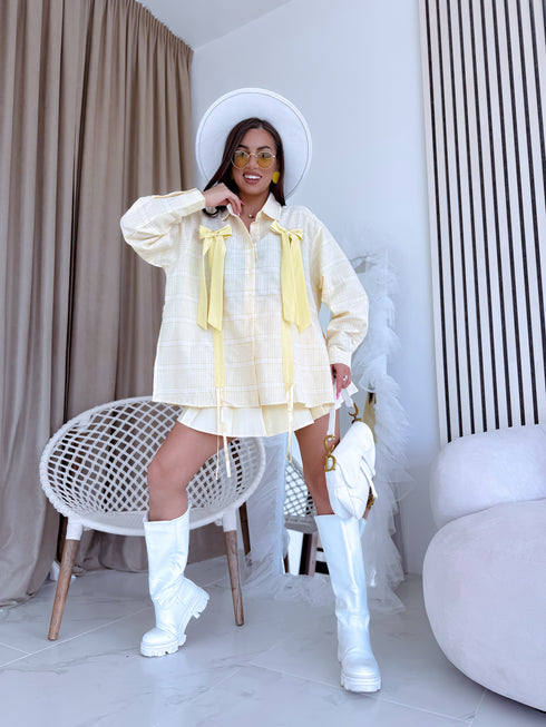 "HOT SPELL H8002" krekls - RŪTOTI DZELTENS