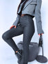 MATTE imitation leather PUSH-UP pants C9253-1 - black PRE-ORDER