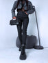 MATTE imitation leather PUSH-UP pants C9253-1 - black PRE-ORDER