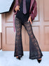 "LUX JACKPOT P8086" lace pants - black
