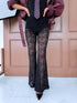 "LUX JACKPOT P8086" lace pants - black