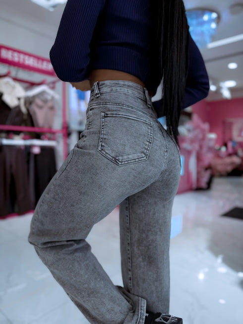 СВЕТЛО-СЕРЫЕ джинсы "MOUNTAINS" DJ2597