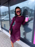 Asimetriska kleita "NOT TODAY" 5475 - BORDO