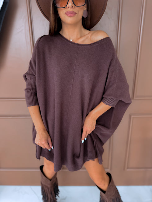 ELYNDI lielizmēra džemperis "TULIP 37744" - choco PRE-ORDER