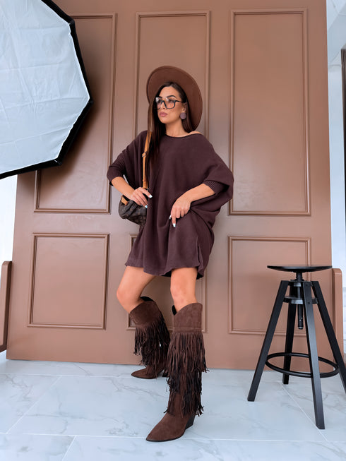 ELYNDI lielizmēra džemperis "TULIP 37744" - choco PRE-ORDER