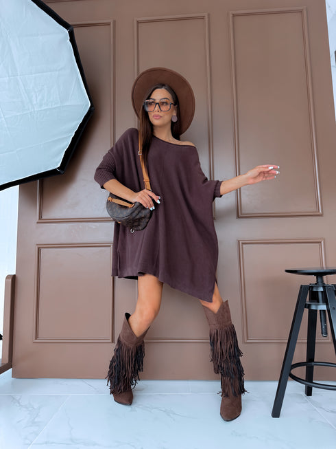 ELYNDI lielizmēra džemperis "TULIP 37744" - choco PRE-ORDER