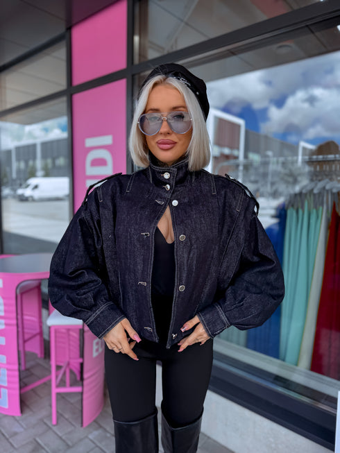 Denim jacket "Major Lazer" Z2671 - DARK BLUE
