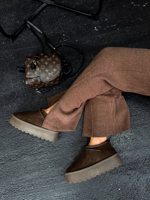Ugg type boots "GRIZZLY" - BROWN