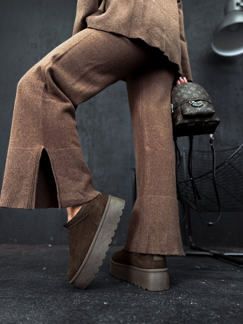 Ugg type boots "GRIZZLY" - BROWN