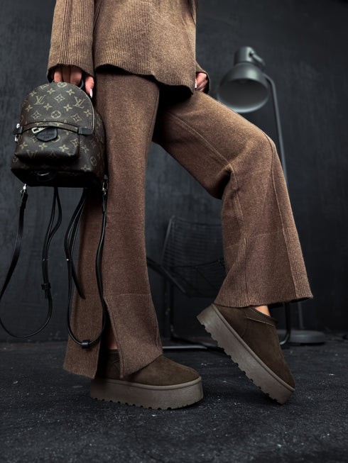 Ugg type boots "GRIZZLY" - BROWN