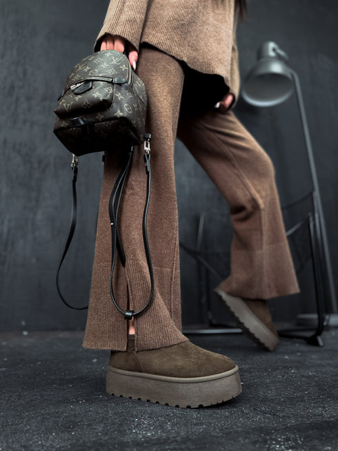 Ugg type boots "GRIZZLY" - BROWN